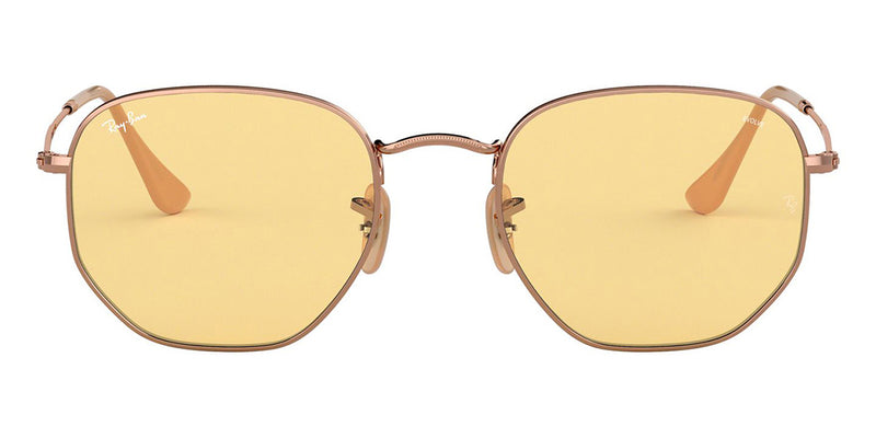 ray ban hexagonal yellow