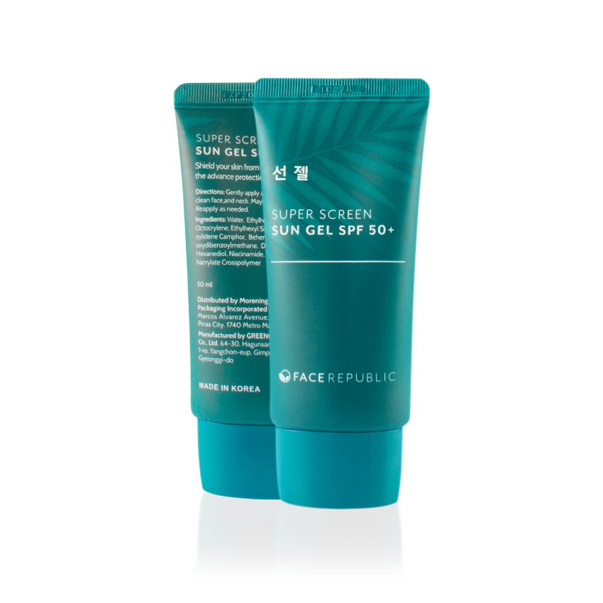 face republic super screen sun gel