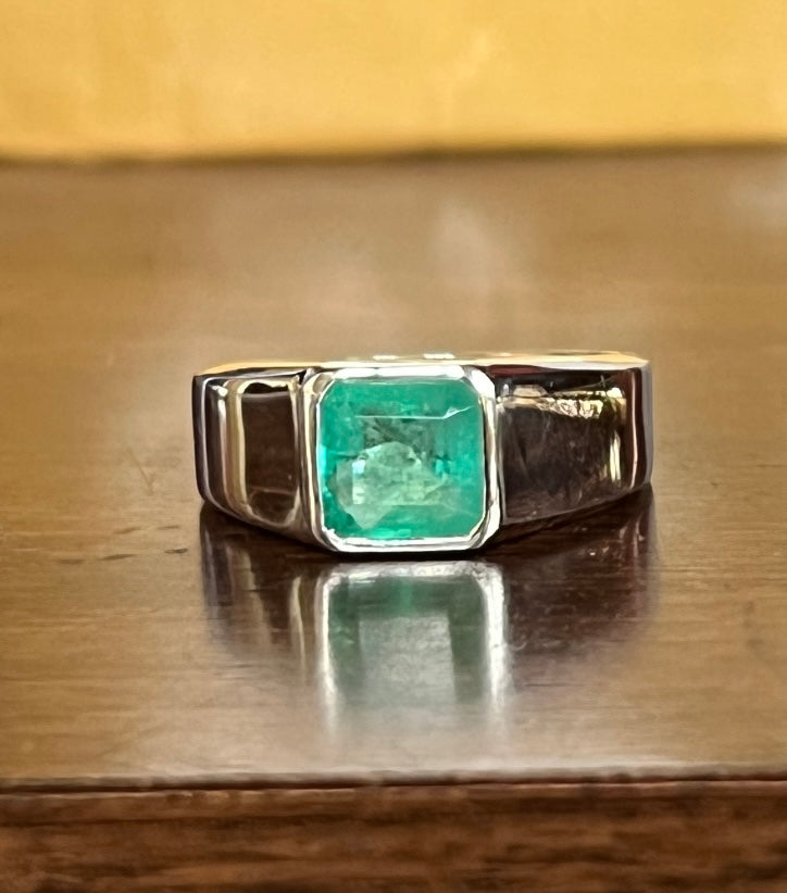 emerald cut rings for men