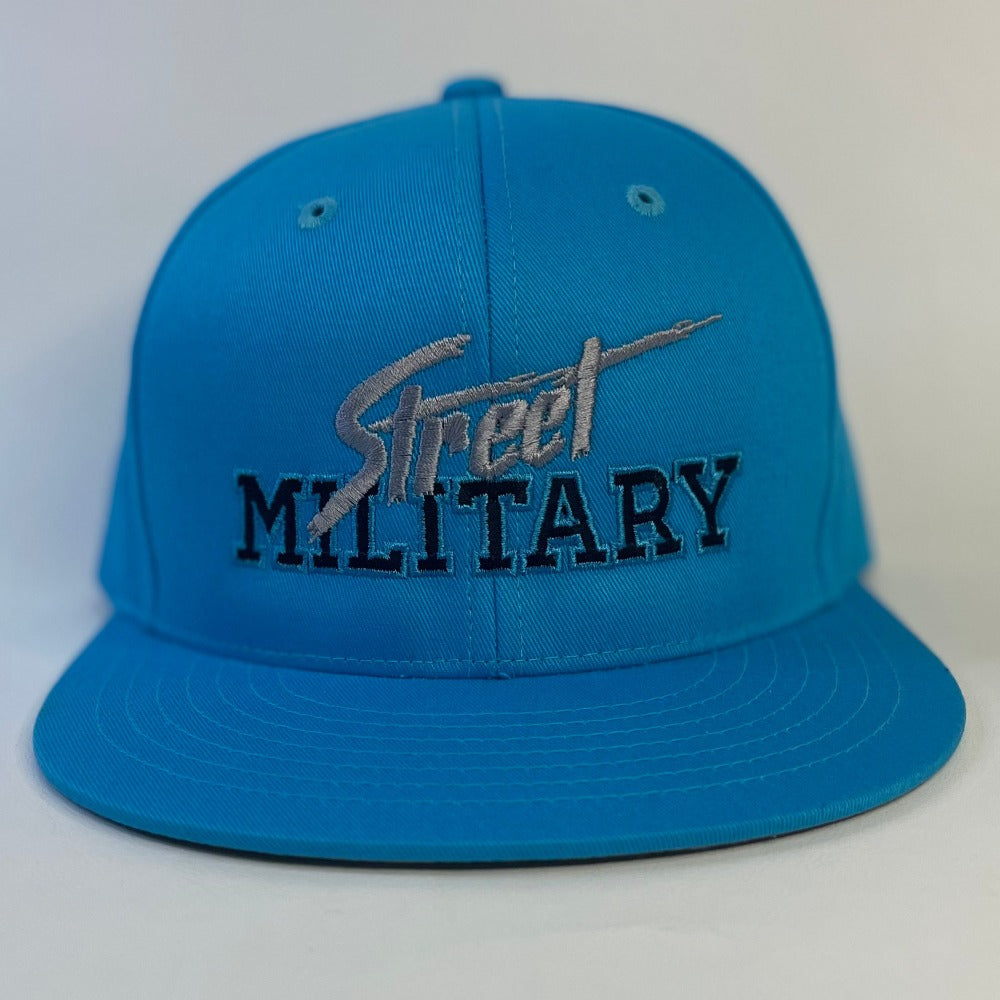 military blue hat