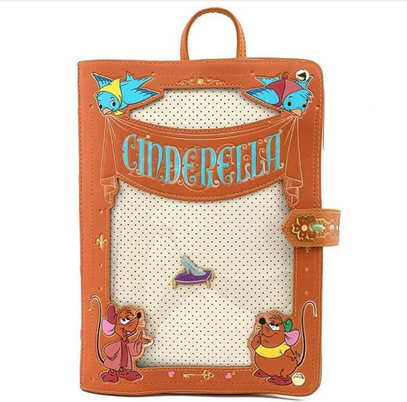 Loungefly Disney Cinderella Pin Trader Backpack includes Pin