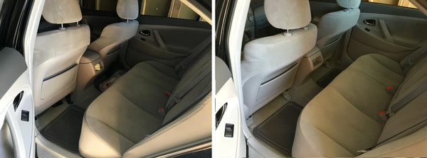 Quick Interior Detailing - Rear Seats - Before and After