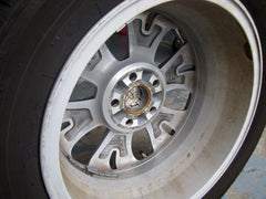 Dirt accumulation on the inside of a 17 inch alloy wheel