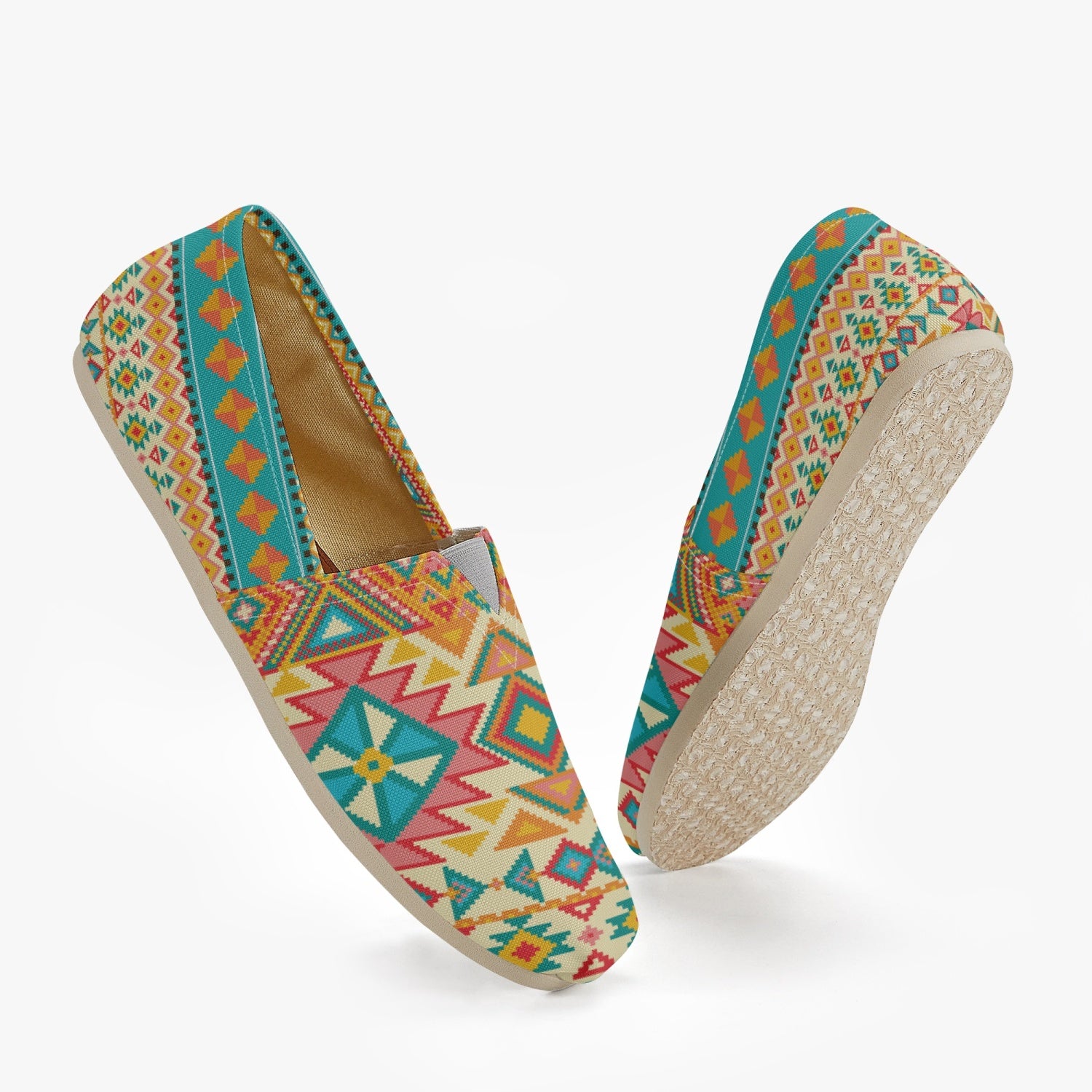 Navajo Design One Tribe Canvas Slip Ons