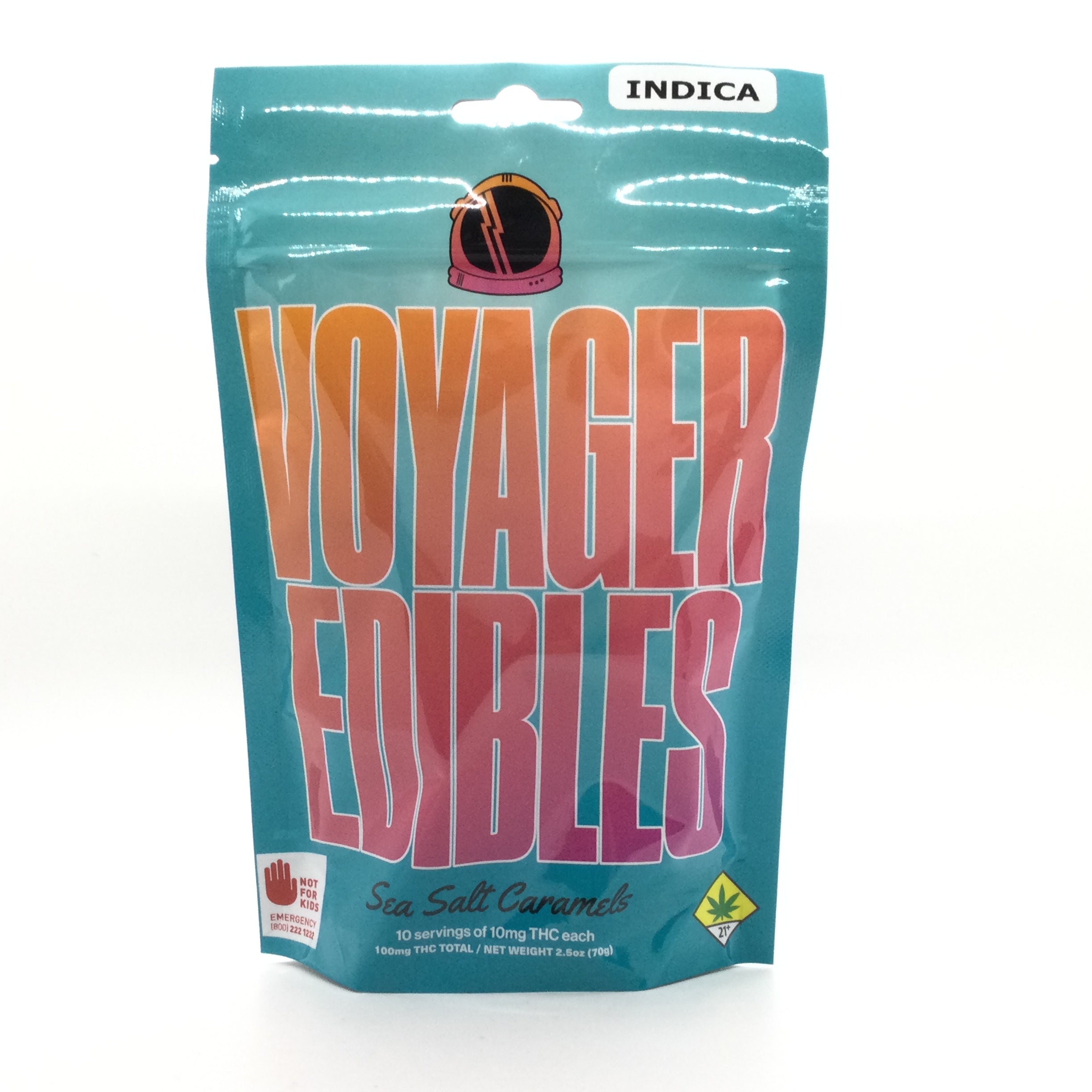 Voyager Caramels 100mg Thc Sea Salt Indica