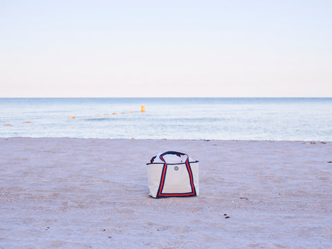 Image of tote on beach