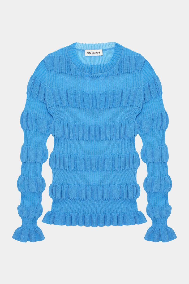 light blue jumper