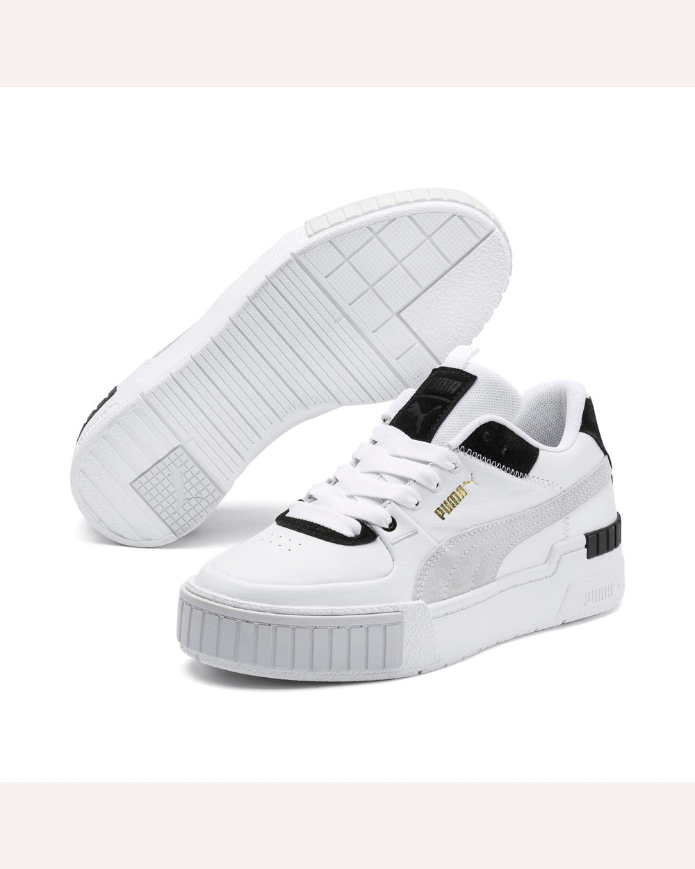 puma cali sport chunky sneakers in white