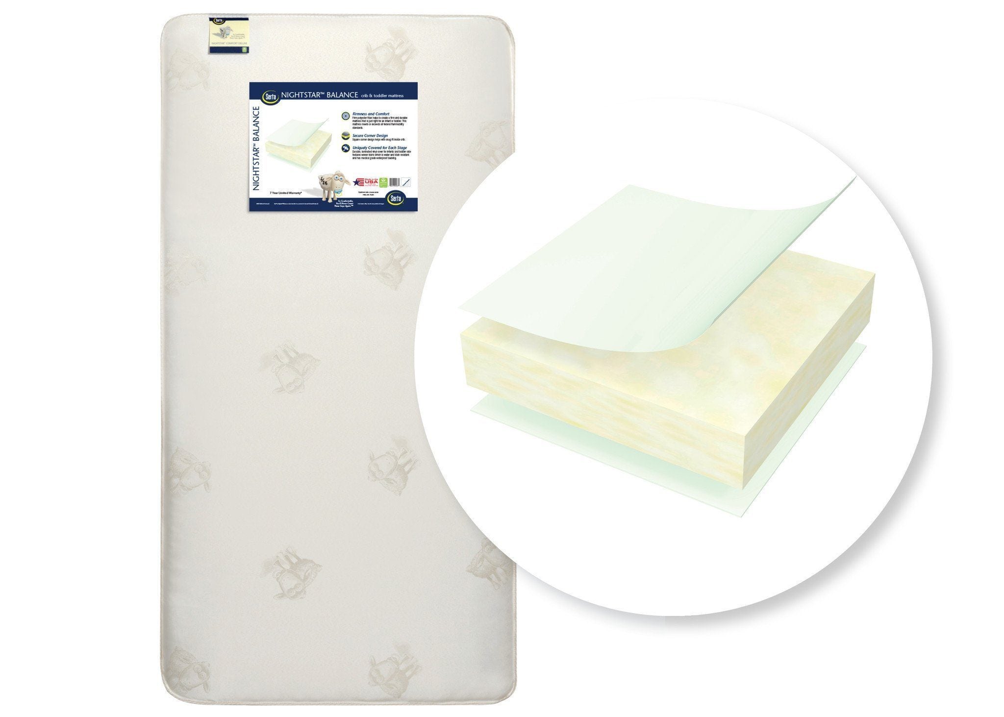 serta perfect balance deluxe organic crib mattress pad