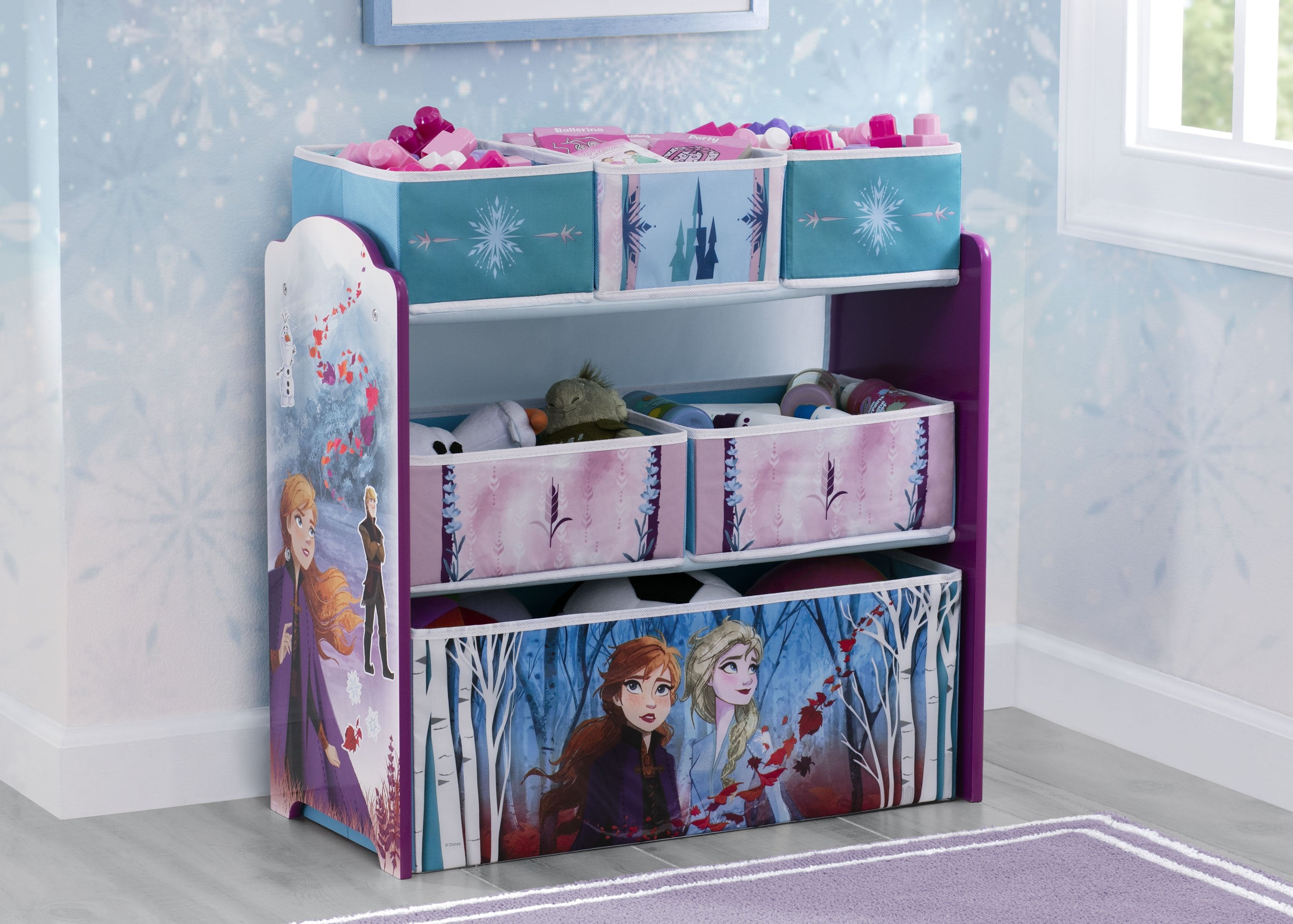 Disney Frozen II Delta Children Deluxe Toy & Book Organizer 