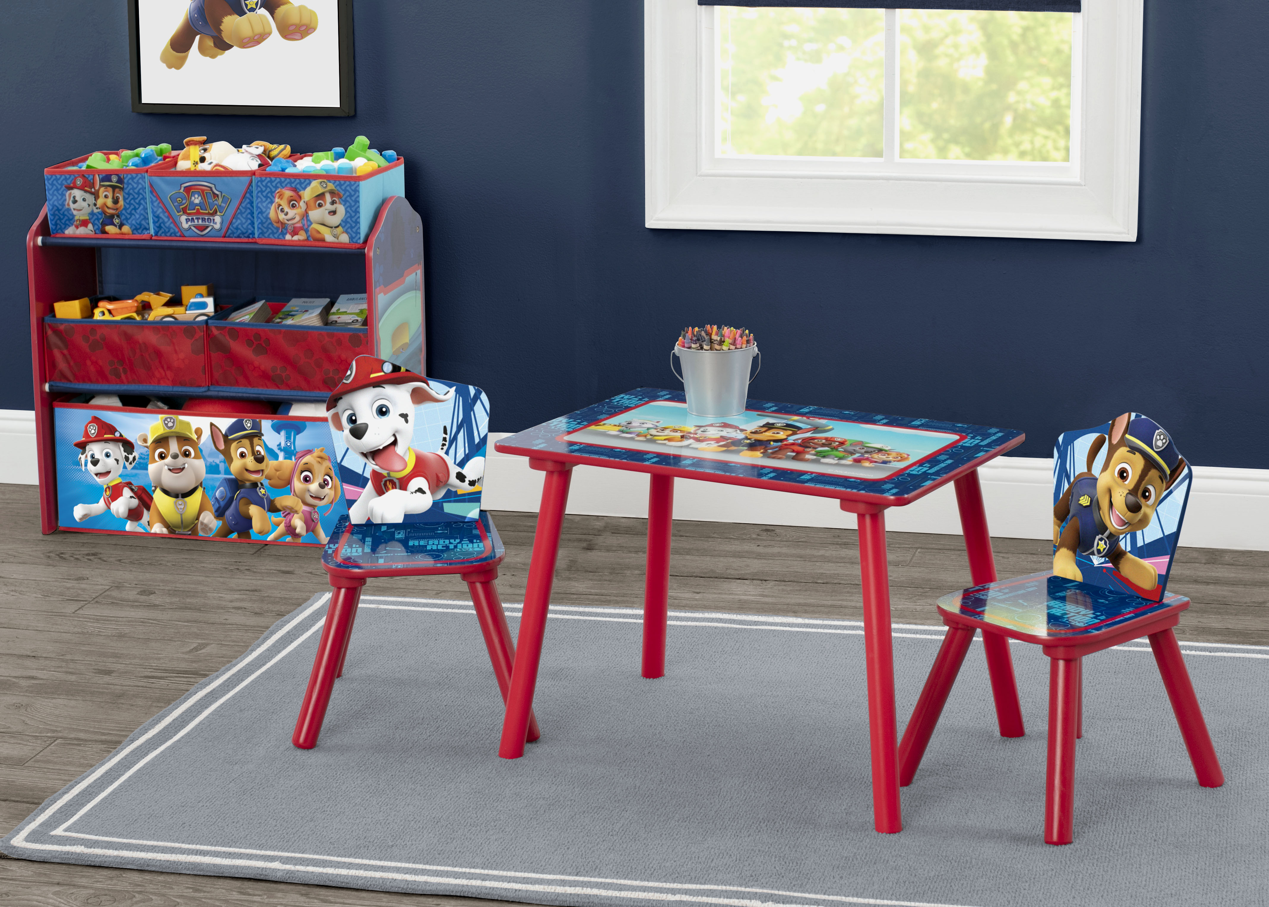 Details about   Kids Table Sturdy Chairs Set Storage Activity Desk Playroom Furniture Paw Patrol 