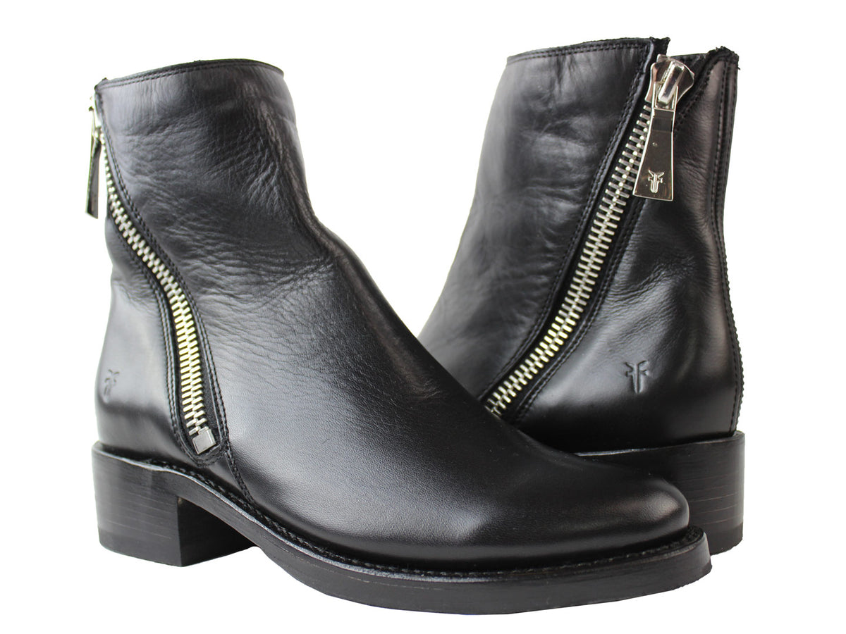 frye demi zip bootie black