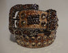 B.B. Simon 'Caramel' Crystal Belt - Dudes Boutique
