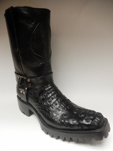 crocodile biker boots