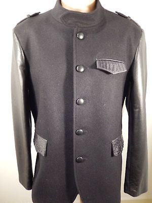 G-Gator - Black Wool & Crocodile Skin Jacket - Dudes Boutique