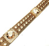 B.B. Simon Fully Loaded Big Block Golden Crystal Belt - Dudes Boutique