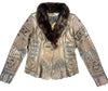 Kashani Mink Aztec Swarovski Crystal Jacket