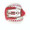 B.B. Simon White Red Magic Crystal Belt - Dudes Boutique