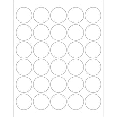 1.5 inch circle labels