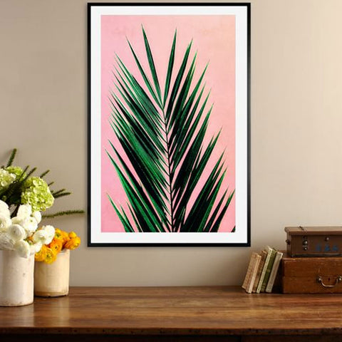 Pastel palm tropical wall art