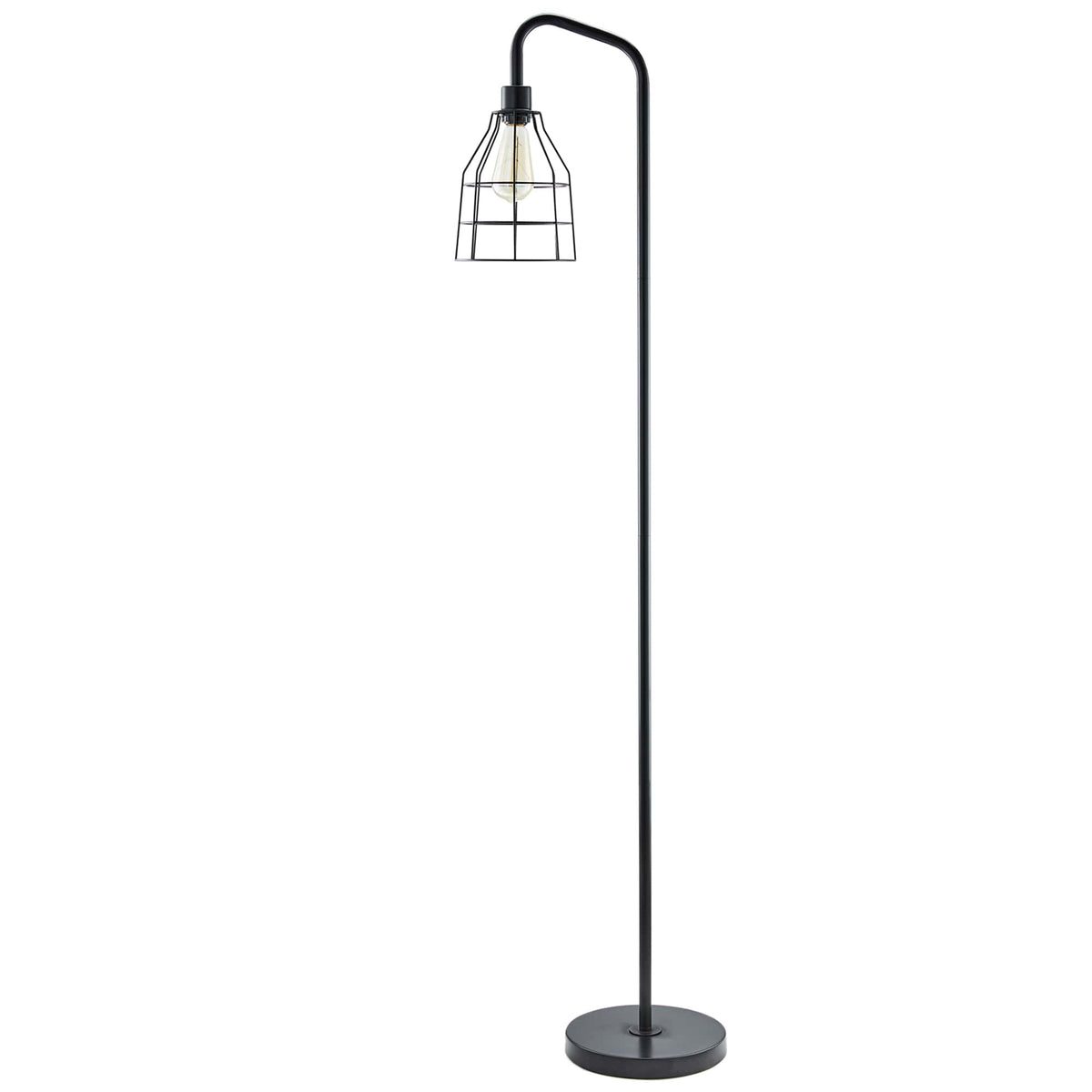 floor lamp with cage shade