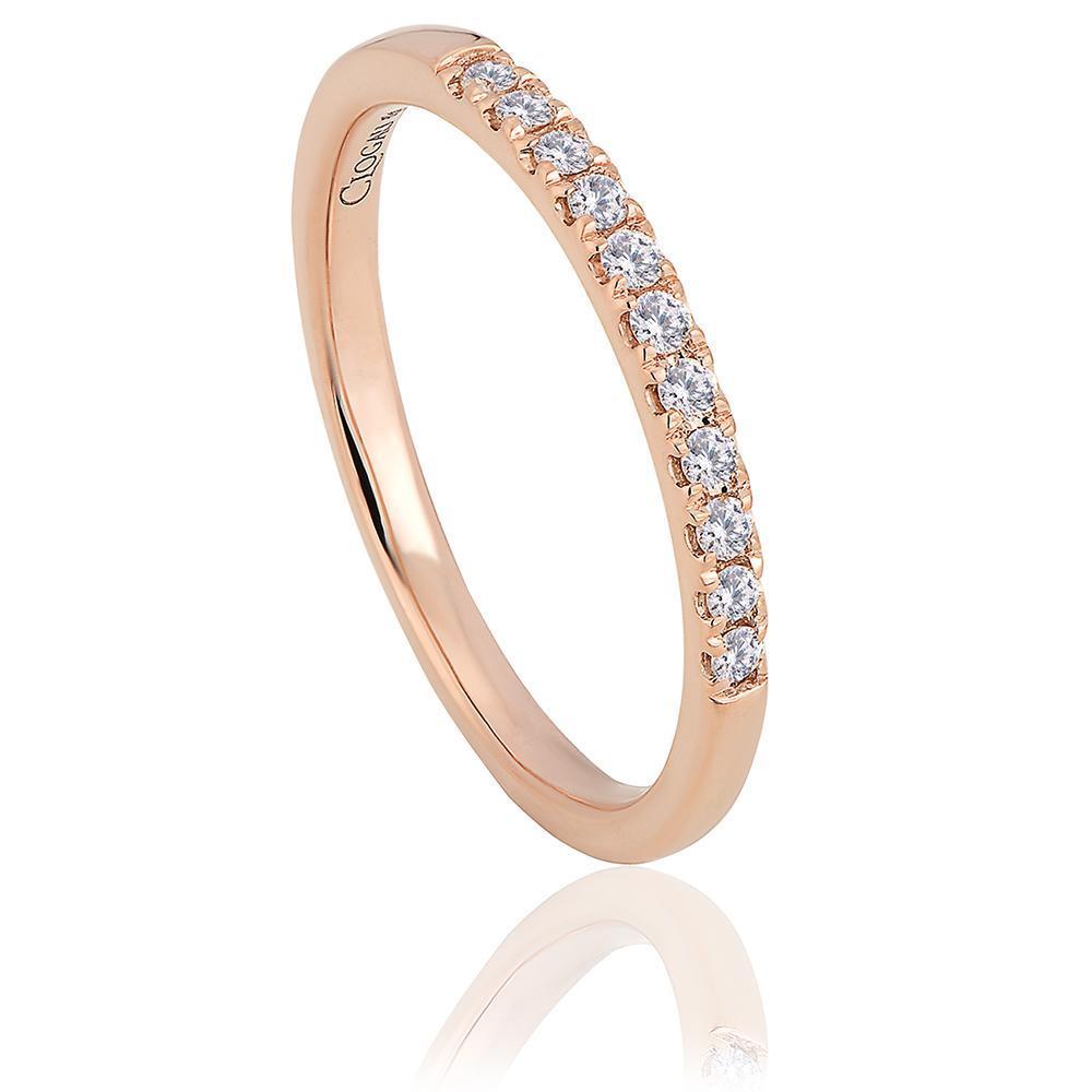Clogau Timeless 18ct Rose Gold 0.16ct Diamond Wedding Ring