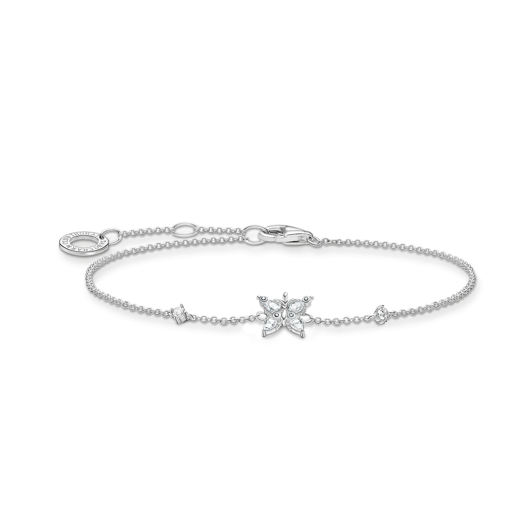 Thomas Sabo Charm Club Sterling Silver Butterfly Bracelet