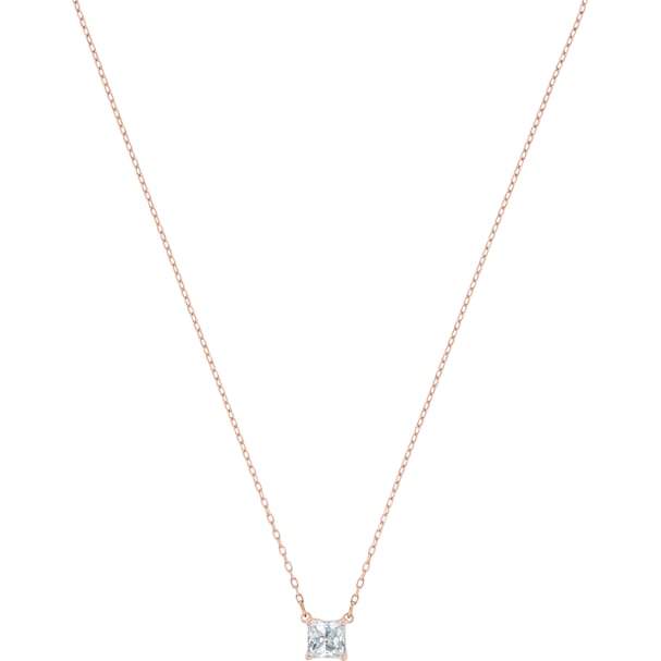 Swarovski Attract Rose Gold Plated Square Necklace