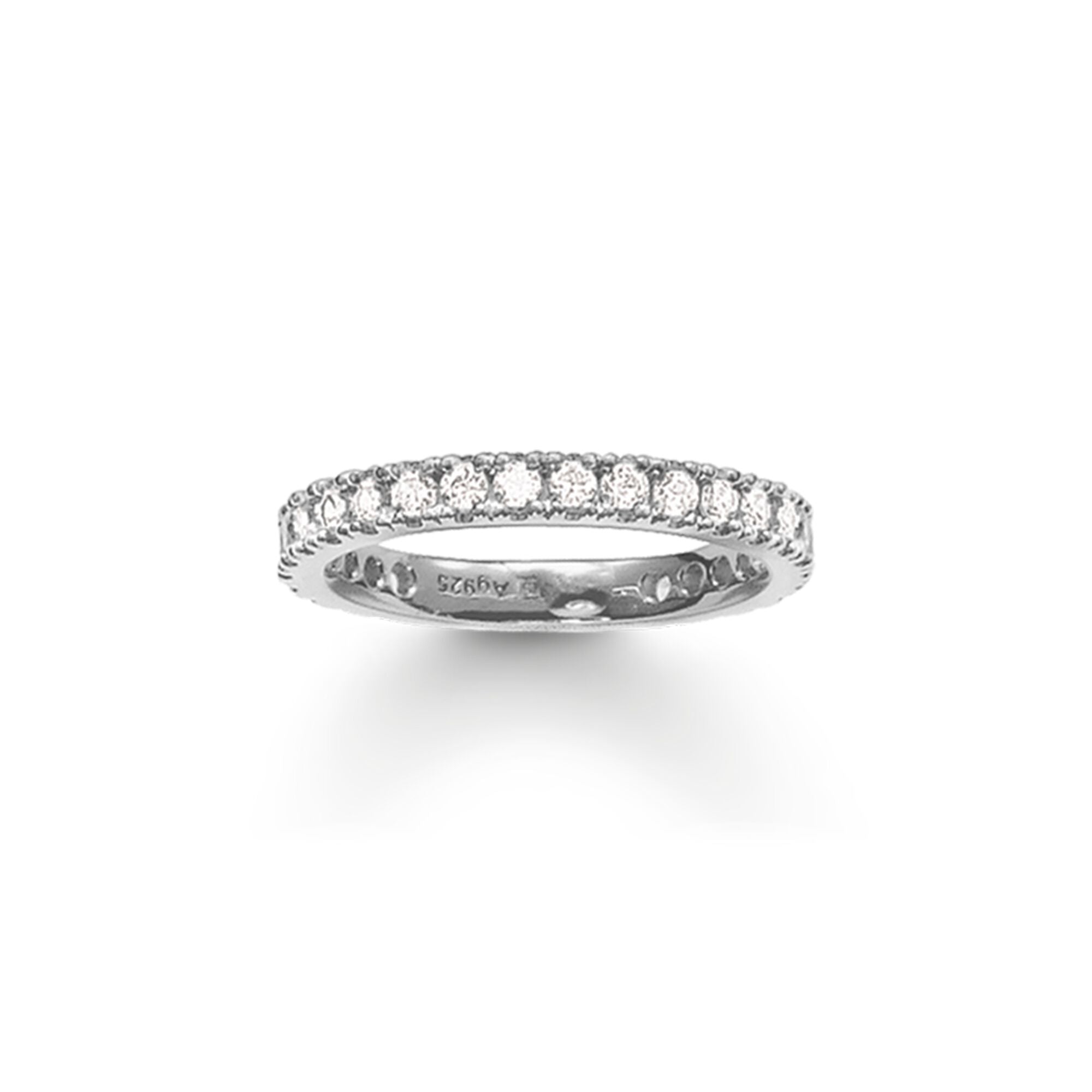 Thomas Sabo Sterling Silver White CZ Pave Eternity Ring