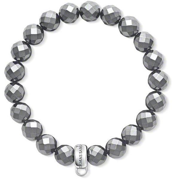 Thomas Sabo Charm Club Sterling Silver Hematite Charm Bracelet