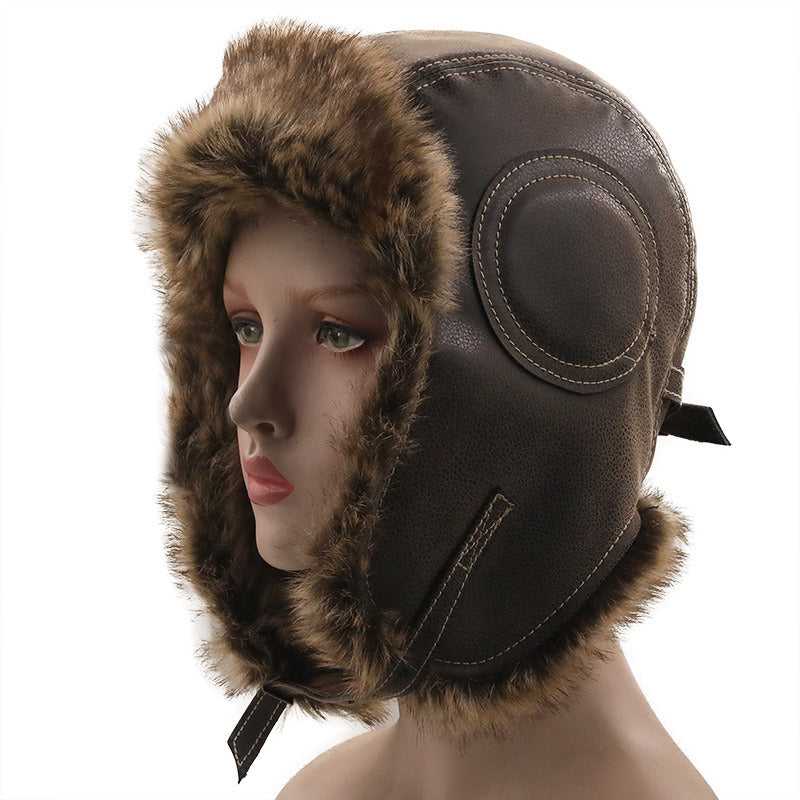 Mand bovenstaand optellen Men Bomber Winter Hats Russian Ushanka Cap with Goggles fleece Women H –  Biu Blaster