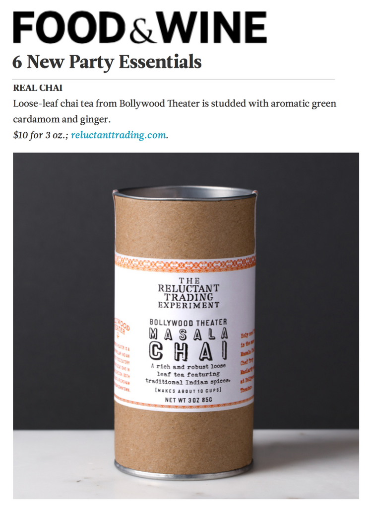 Food & Wine Holiday Gift Guide Reluctant Trading Masala Chai 