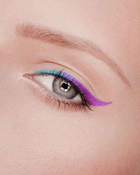 Colorful eyeliner makeup 2017