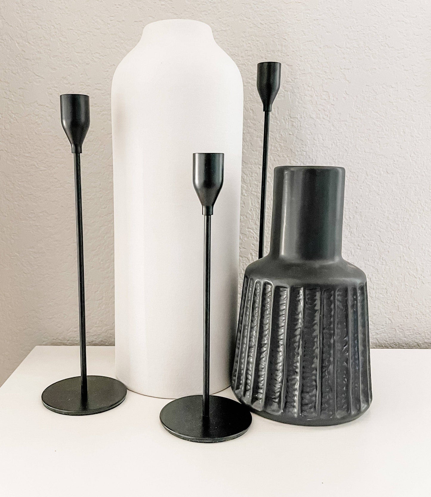 Metal candlesticks