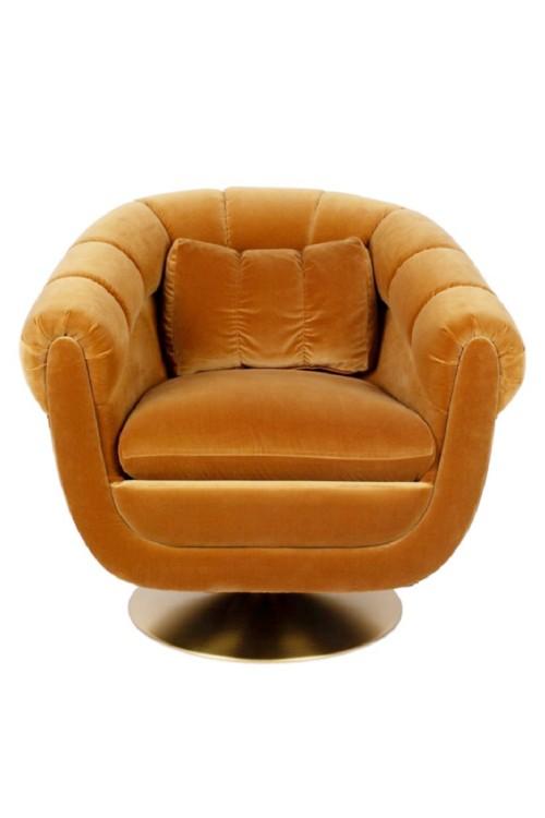 Camel Swivel Lounge Chair | Dutchbone Member