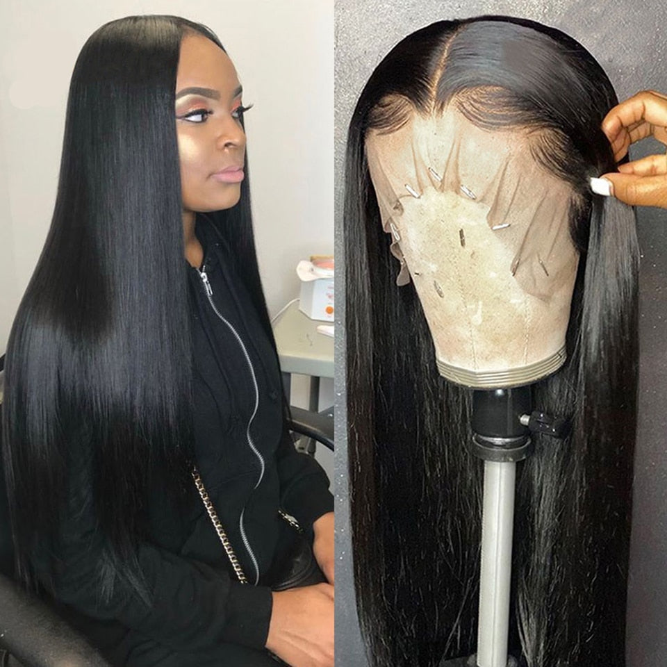 13x6 Straight Lace Frontal Wig Natural Color – Nique's Beauty Spot