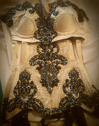 burlesque corset and bra