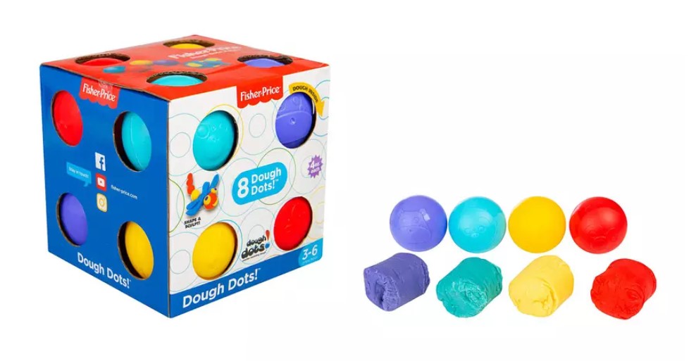 Share Fisher-Price Dough Dot 4oz Cube 8 Pack Box Set 