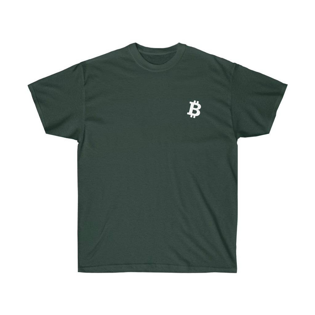 Bitcoin Subtle Logo Short Sleeve T-Shirt (Man)