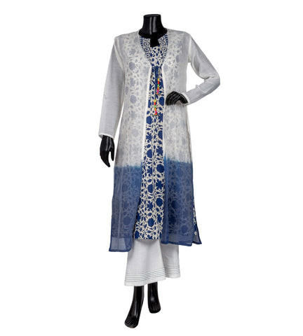 Jacket Style Double Layered Indo Western Kurti