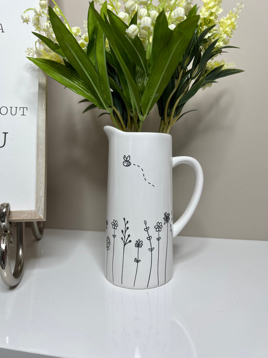 Bumbling Bee Jug Vase
