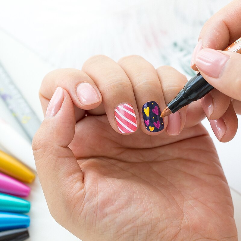 Monami Colors Nail Art Pen 1.7mm DIY Nail Graffiti Pen Manic AOOKMIYA