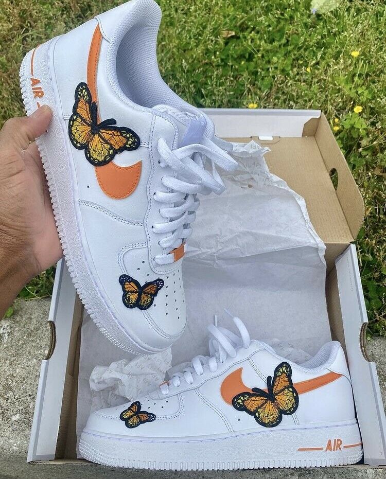 womens butterfly air force ones