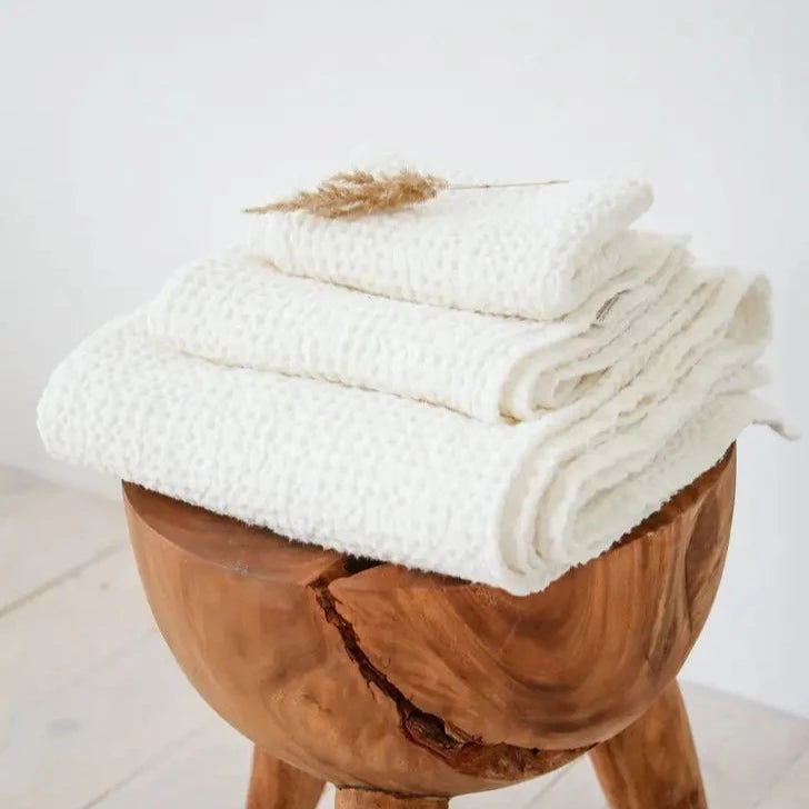 Waffle Towel Set | White