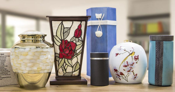 OneWorld Memorials selection of cremation urns.