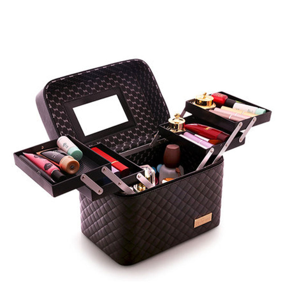 credit Verzoenen Afleiding Make Up Koffer - Make Up Organizer - Beautycase Met Spiegel - Zwarte C –  ESM Retailgoods