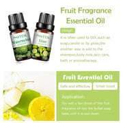 10pcs Fruit Fragrance Essential Oils
