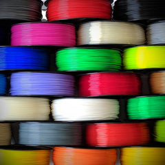 PLA 3d Printing Filament on a stack