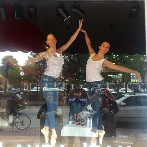 Island Moving Company dancers model AG Contour 360 Denim at Laura Jean