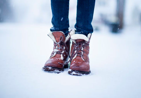 Shearling lined boots by Frye